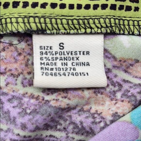 eci New York Multi-colored V-Neck Fit & Flare Dress SMALL - Picture 9 of 14